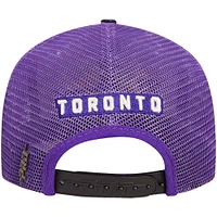 Men's Pro Standard Cream/Purple Toronto Raptors Visor Elite Classic Trucker Snapback Hat