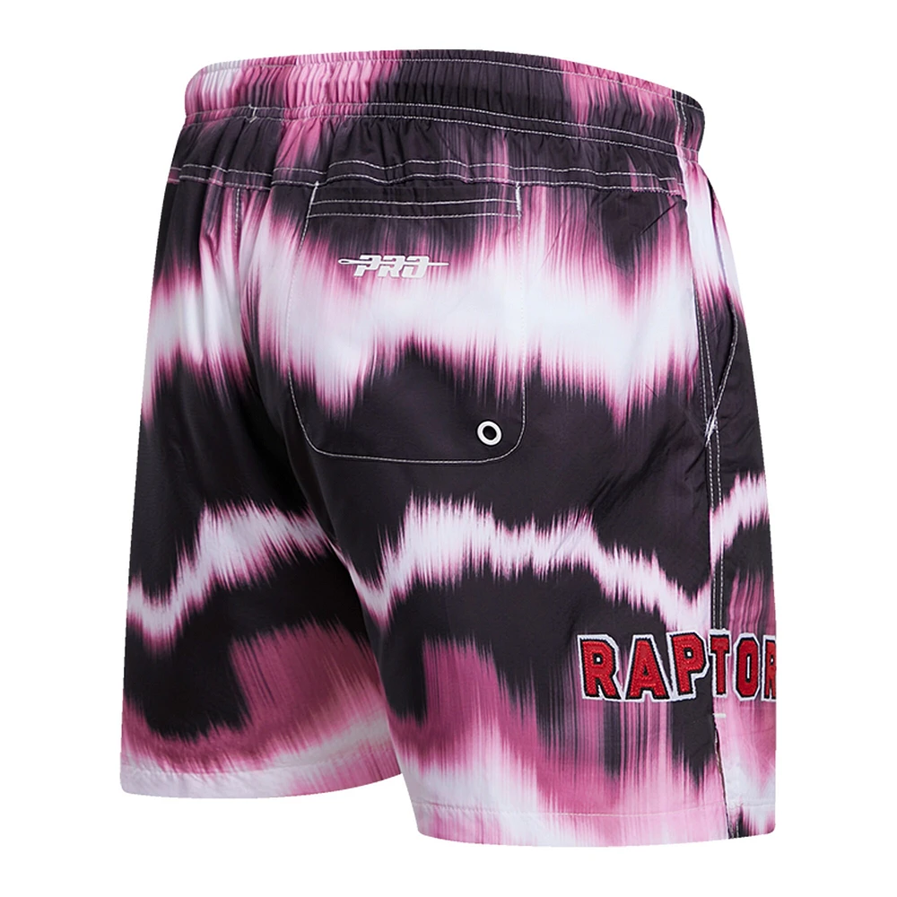 Men's Pro Standard Pink Toronto Raptors Allover Print Wave Shorts
