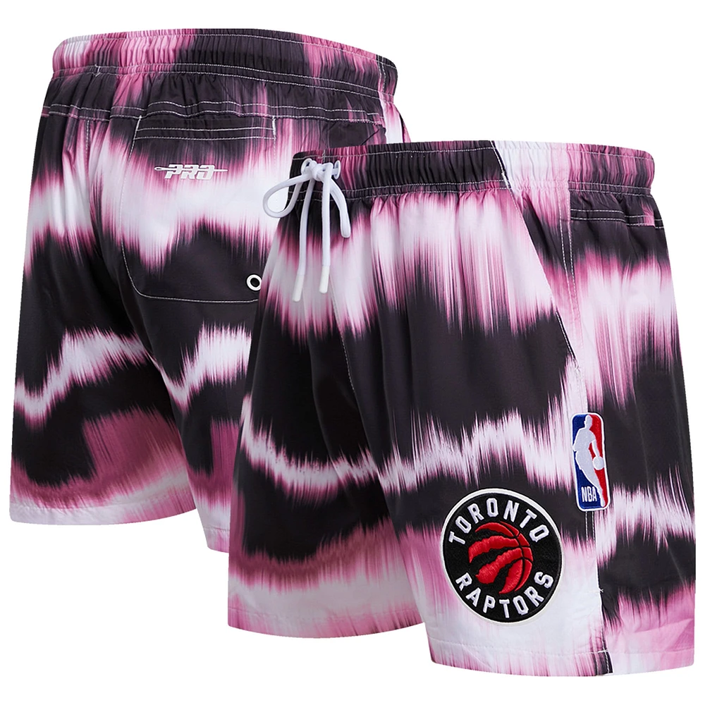 Men's Pro Standard Pink Toronto Raptors Allover Print Wave Shorts