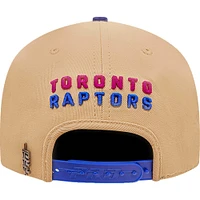 Casquette Snapback Neon Pro Standard Tan Toronto Raptors Champions de la finale de la NBA pour homme
