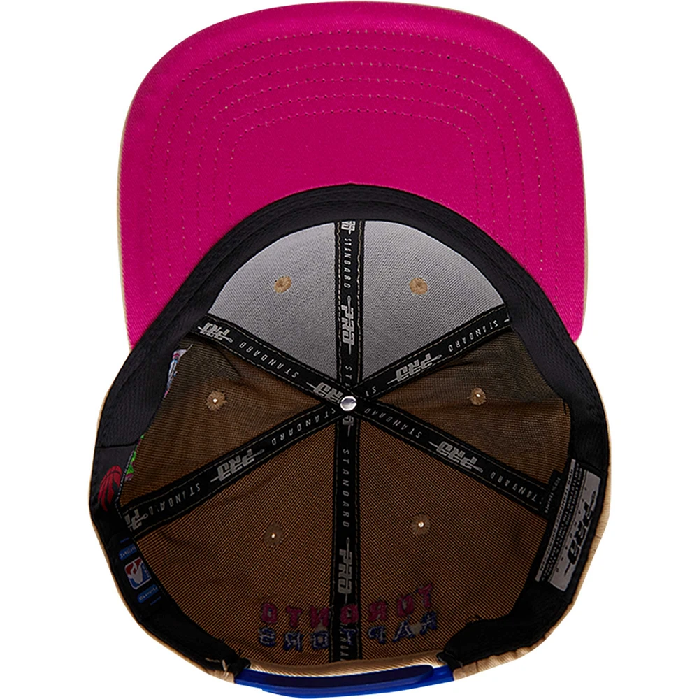 Casquette Snapback Neon Pro Standard Tan Toronto Raptors Champions de la finale de la NBA pour homme