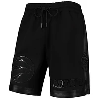 Men's Pro Standard Toronto Raptors Triple Black Gloss Shorts