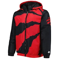 Men's Starter Red Toronto Raptors The Triple Double Full-Zip Hoodie Jacket