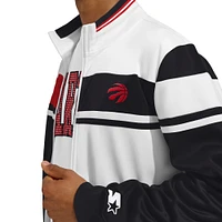 Men's Starter White Toronto Raptors Jordan Pique Full-Zip Track Jacket