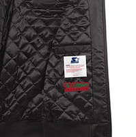 Starter x Ty Mopkins pour homme Noir Toronto Raptors Mois de l'histoire des Noirs Satin - Veste entièrement zippée