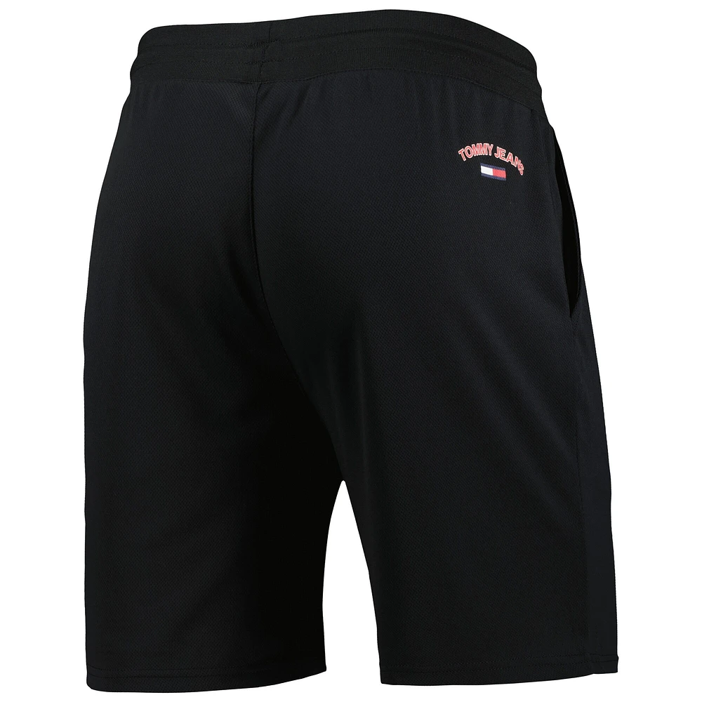 Men's Tommy Jeans Black Toronto Raptors Mike Mesh Basketball Shorts