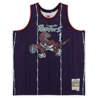 Tracy McGrady Toronto Raptors Autographed Purple Mitchell & Ness 75th Anniversary Swingman Jersey