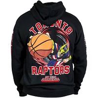 Sweat à capuche unisexe Hyperfly noir Toronto Raptors NBA x My Hero Academia All Might Smash