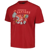 T-shirt unisexe NBA x Brain Dead Rouge des Raptors de Toronto identifient la série d'artistes