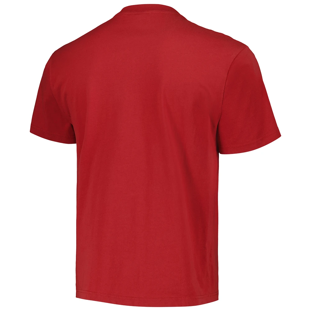 T-shirt unisexe NBA x Brain Dead Rouge des Raptors de Toronto identifient la série d'artistes