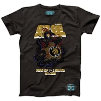 T-shirt unisexe NBALab x Hyperfly Heather Black Toronto Raptors Collection Année du serpent Nouvel An lunaire