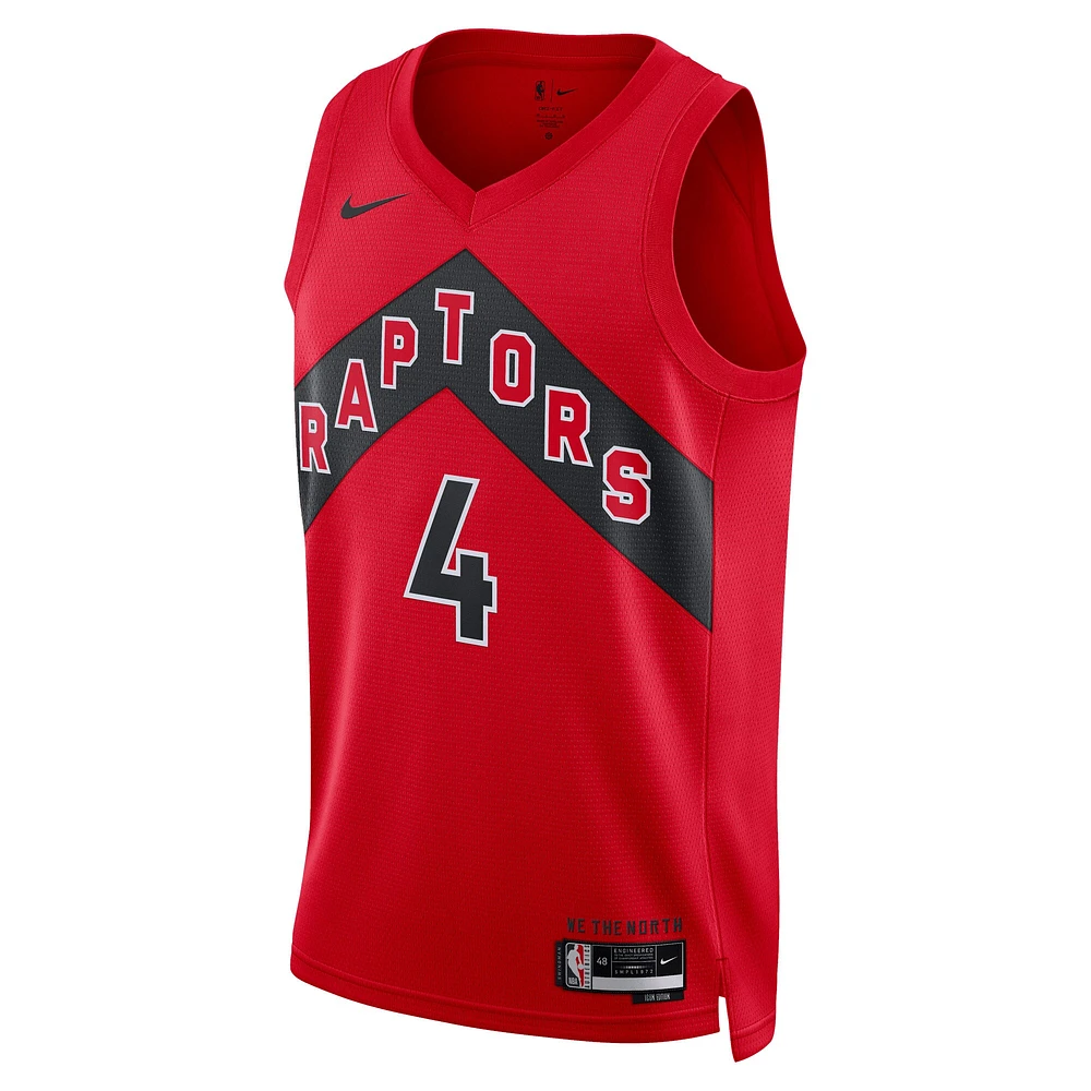 Unisex Nike Scottie Barnes Red Toronto Raptors Swingman Player Jersey - Icon Edition