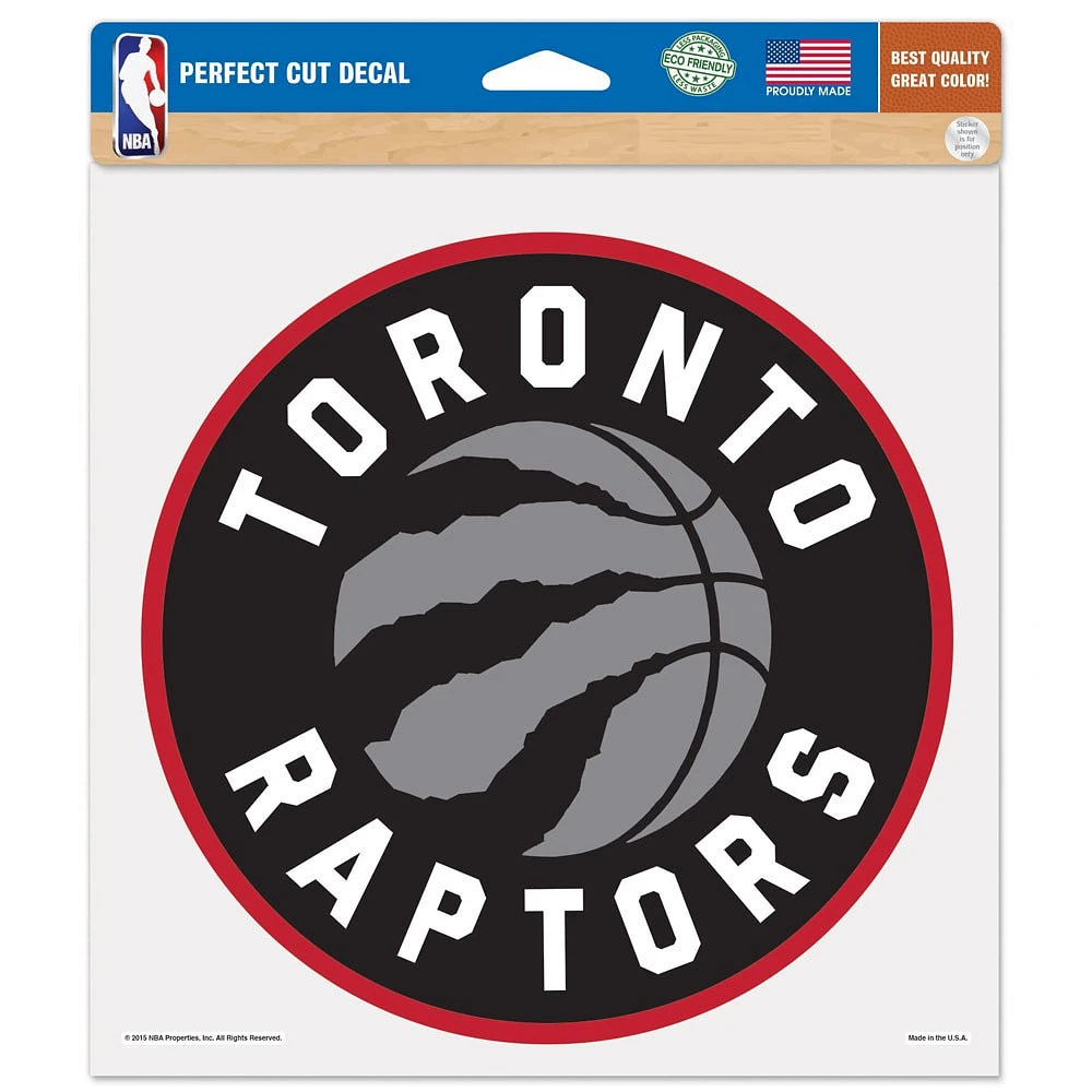 Autocollant couleur WinCraft Toronto Raptors 8" x 8"