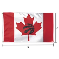 WinCraft Toronto Raptors Single-Sided 3' x 5' Deluxe Team Logo Flag