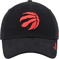 Women's '47 Black Toronto Raptors Miata Clean Up Logo Adjustable Hat