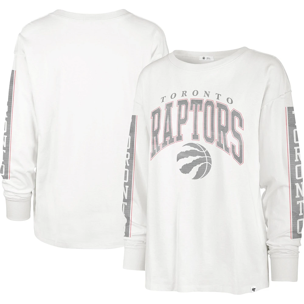 Déclaration des Raptors de Toronto '47 pour femmes - Blanc T-shirt à manches longues