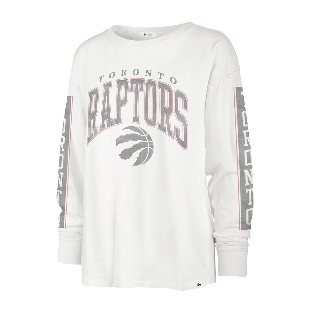Déclaration des Raptors de Toronto '47 pour femmes - Blanc T-shirt à manches longues