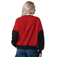 Women's G-III 4Her by Carl Banks  Red Toronto Raptors Arena Oversized Pullover Sweatshirt