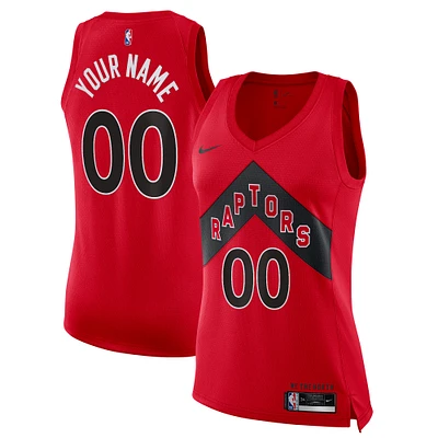 Toronto Raptors 2020/21 - Maillot personnalisé Swingman Nike pour femme Rouge Édition Icon