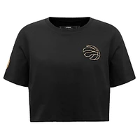 Women's Pro Standard Black Toronto Raptors Cropped T-Shirt