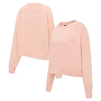 Women's Pro Standard Light Orange Toronto Raptors Neutral Fleece Pullover Sweatshirt