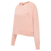 Women's Pro Standard Light Orange Toronto Raptors Neutral Fleece Pullover Sweatshirt