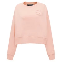 Women's Pro Standard Light Orange Toronto Raptors Neutral Fleece Pullover Sweatshirt