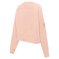 Women's Pro Standard Light Orange Toronto Raptors Neutral Fleece Pullover Sweatshirt