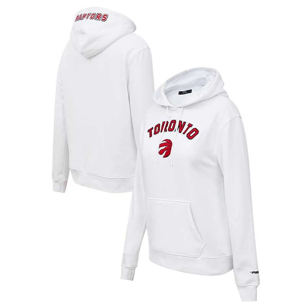 Women's Pro Standard White Toronto Raptors Classic - Pullover Hoodie
