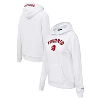 Women's Pro Standard White Toronto Raptors Classic - Pullover Hoodie