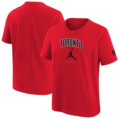 T-shirt rouge Essential Cities de la marque Jordan pour jeunes Toronto Raptors