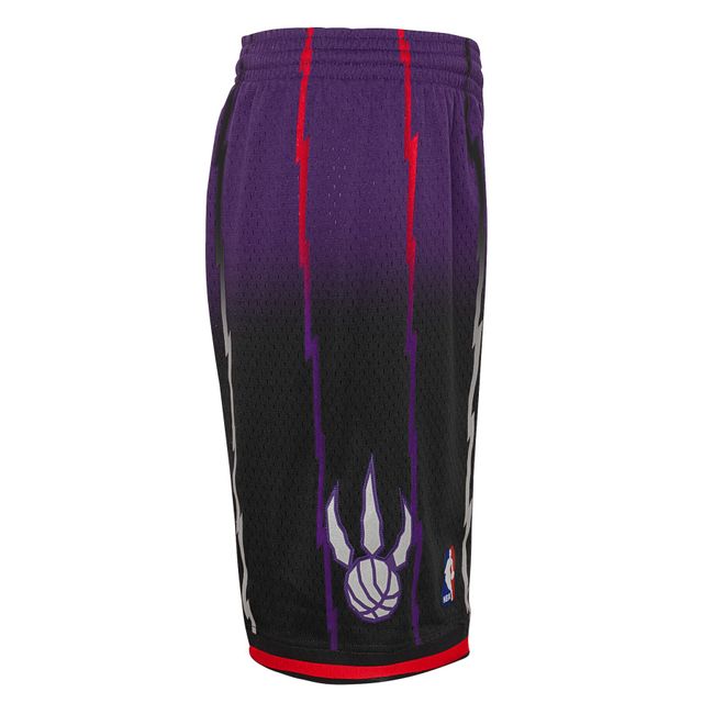 Jeunes Mitchell & Ness Violet/Noir Toronto Raptors 1998/99 Hardwood Classics Fadeaway Reload 3.0 Swingman Short