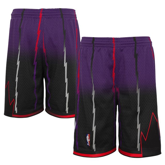 Jeunes Mitchell & Ness Violet/Noir Toronto Raptors 1998/99 Hardwood Classics Fadeaway Reload 3.0 Swingman Short