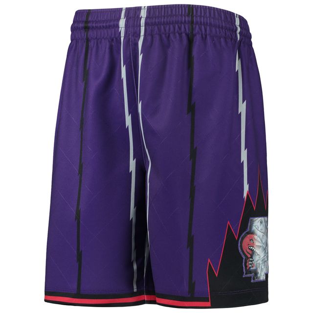 Junior Mitchell & Ness Purple Toronto Raptors 1998 Hardwood Classics 75e anniversaire Swingman Shorts