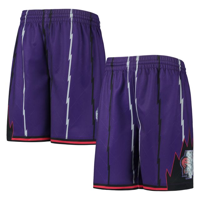 Junior Mitchell & Ness Purple Toronto Raptors 1998 Hardwood Classics 75e anniversaire Swingman Shorts
