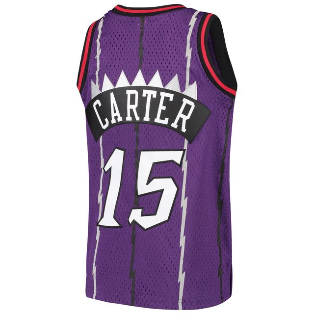 Jeunes Mitchell & Ness Vince Carter Violet Toronto Raptors 1998/99 Hardwood Classics Swingman Throwback Jersey