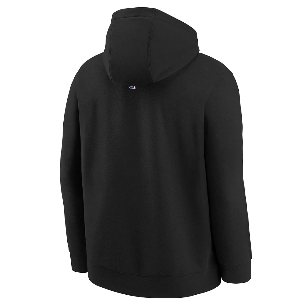 Youth Nike  Black Toronto Raptors 2024/25 City Edition Club Fleece Pullover Hoodie