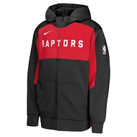 Youth Nike Black Toronto Raptors Showtime Performance Full-Zip Hoodie