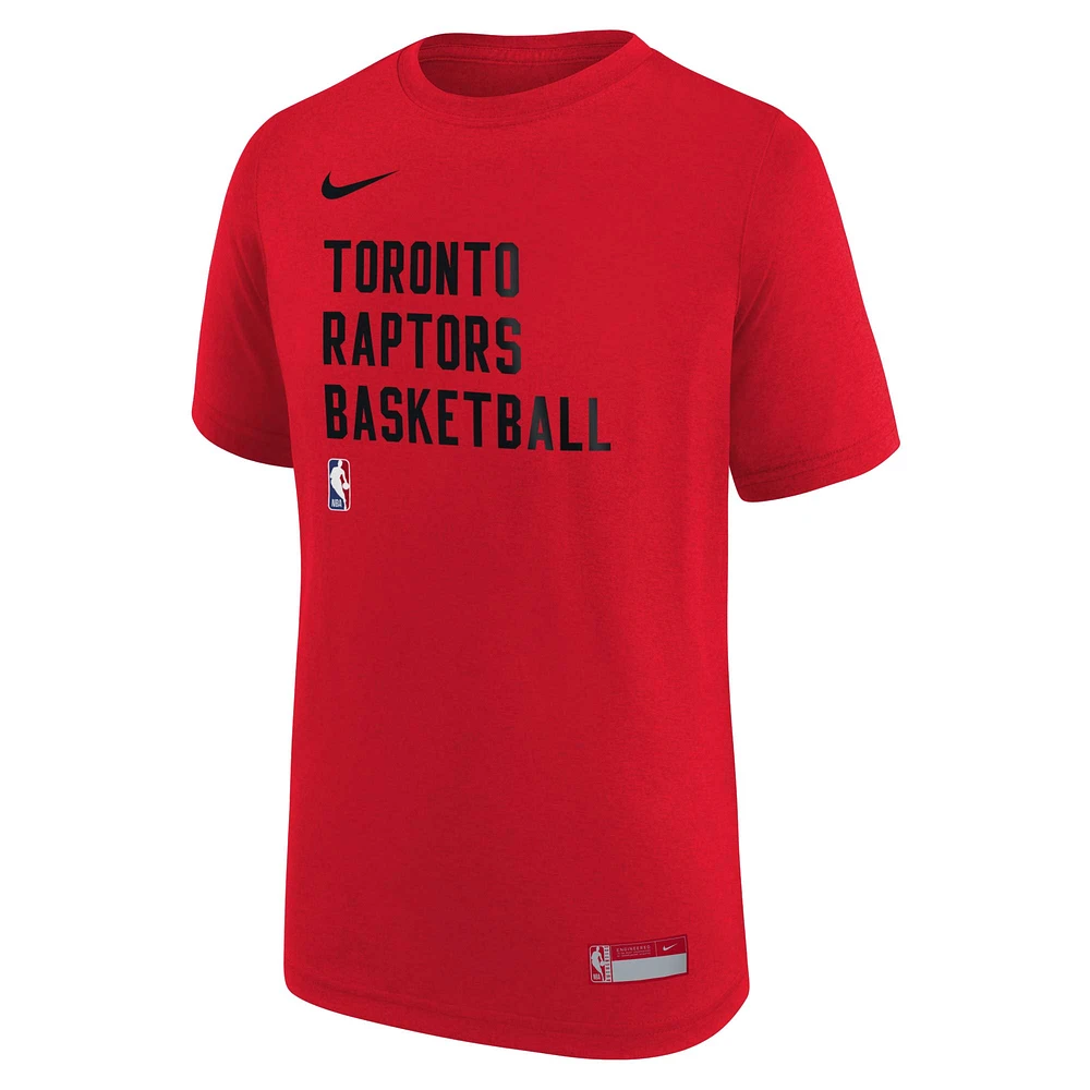 Youth Nike Red Toronto Raptors Essential Practice T-Shirt