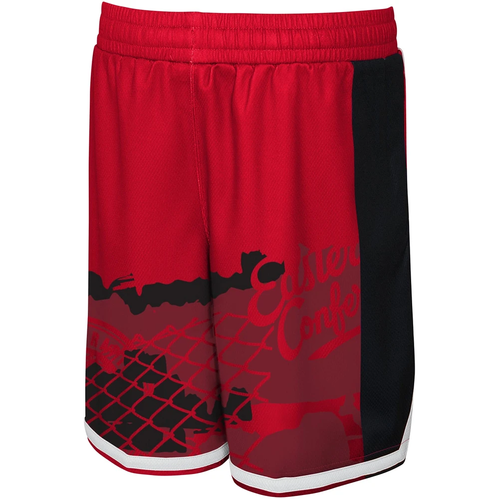 Short rouge Fade Away des Raptors de Toronto pour jeunes