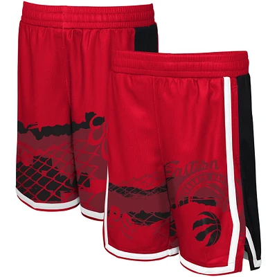 Short rouge Fade Away des Raptors de Toronto pour jeunes