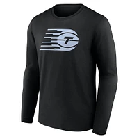 Men's Fanatics Black Toronto Tempo Primary Logo Long Sleeve T-Shirt