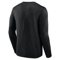Men's Fanatics Black Toronto Tempo Primary Logo Long Sleeve T-Shirt