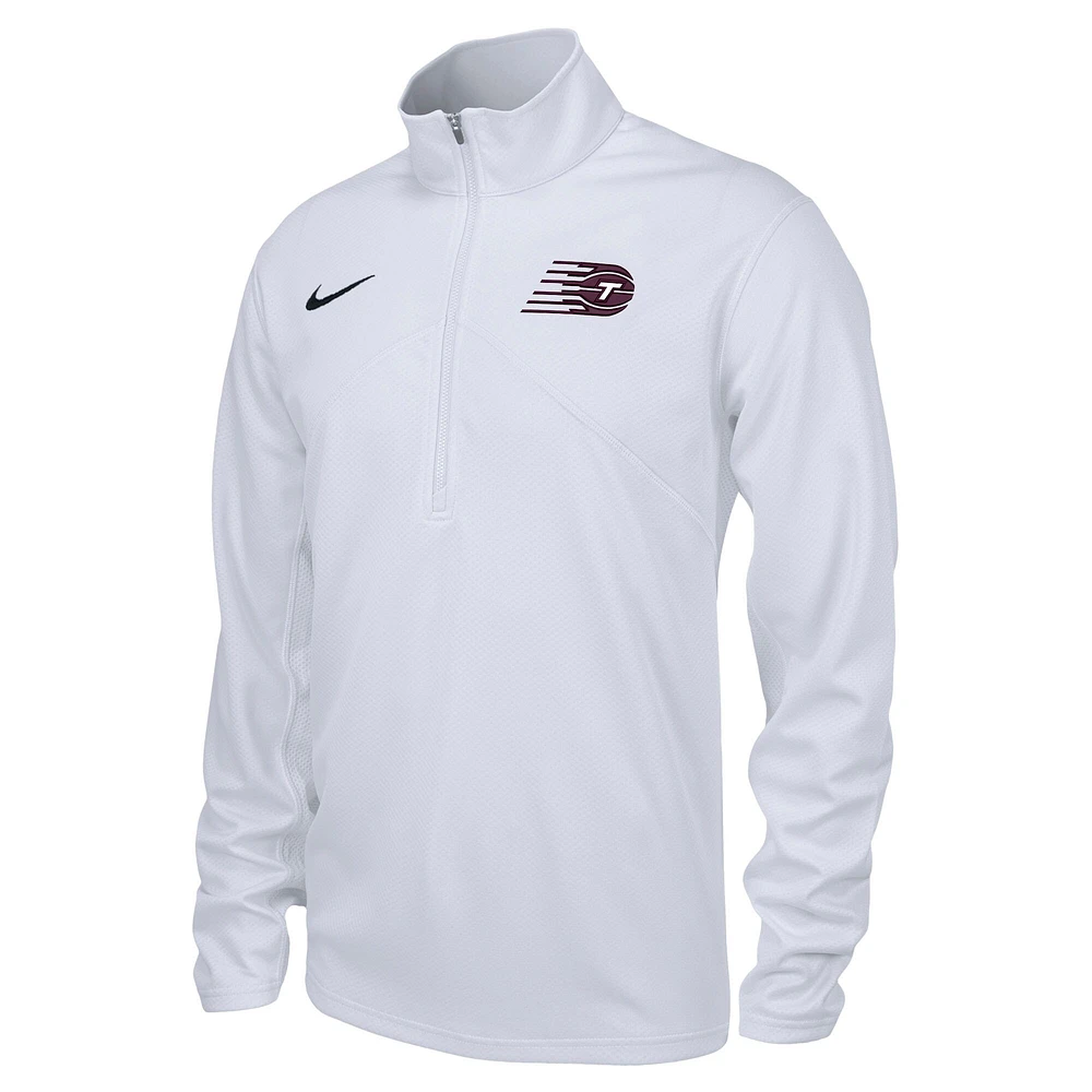 Men's Nike White Toronto Tempo Performance Training Quarter-Zip Top