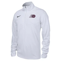 Men's Nike White Toronto Tempo Performance Training Quarter-Zip Top