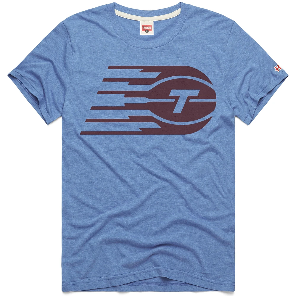 Unisex Homage  Light Blue Toronto Tempo Tri-Blend Logo T-Shirt