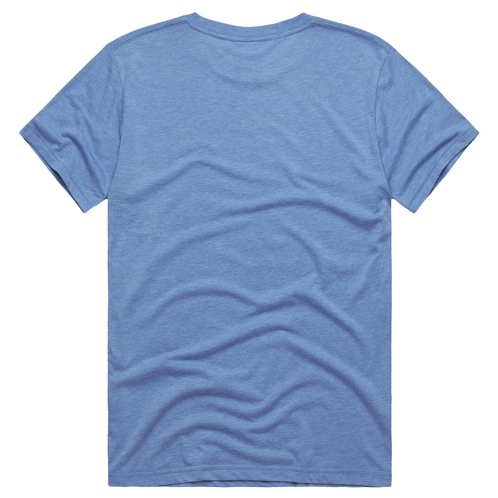 Unisex Homage Light Blue Toronto Tempo Tri-Blend Logo T-Shirt