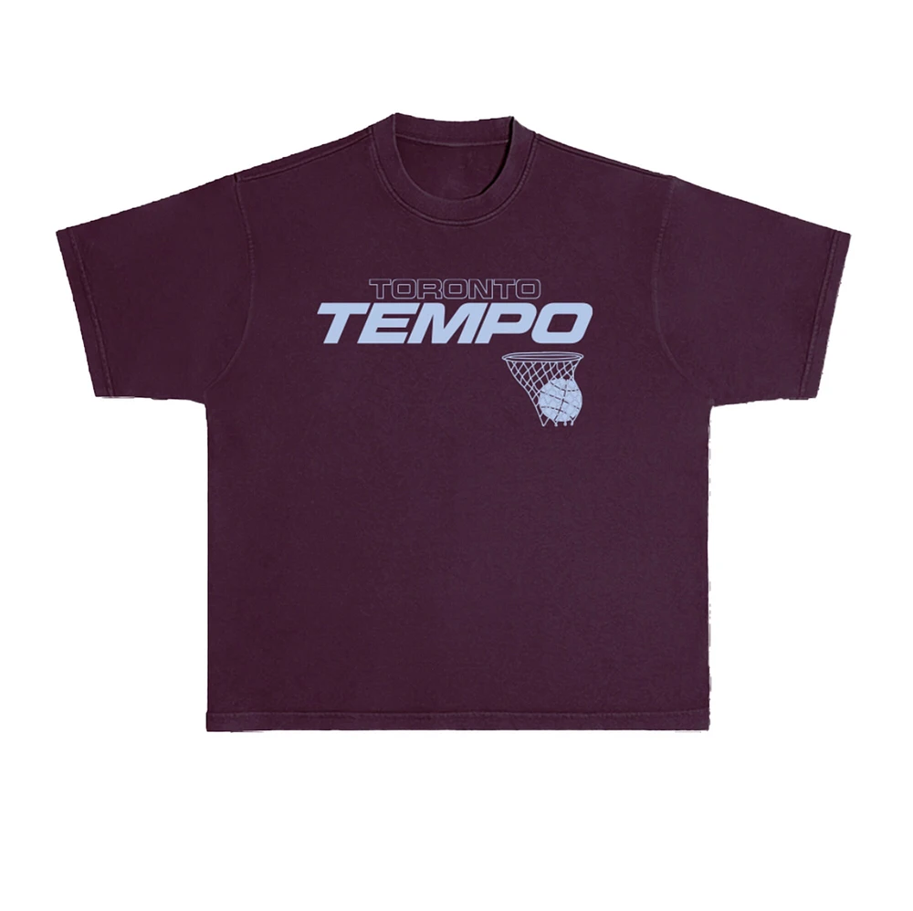 Unisex round21 Burgundy Toronto Tempo Swish T-Shirt