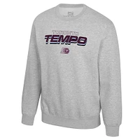 Unisex Stadium Essentials  Heather Gray Toronto Tempo Puff Fleece Sweatshirt