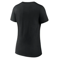 Women's Fanatics Black Toronto Tempo Primary Wordmark V-Neck T-Shirt